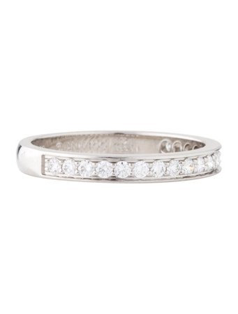 Cartier Platinum Diamond Wedding Band - Rings - CRT58855 | The RealReal