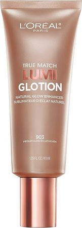 Amazon.com: L'Oreal Paris Makeup True Match Lumi Glotion, Natural Glow Enhancer, Illuminator Highlighter Skin Tint, for an All Day Radiant Glow, Medium, 1.35 Ounces : Beauty & Personal Care
