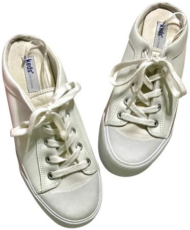 Keds White Lace Up Platform Slide Sneakers Size US 9 Regular (M, B) - Tradesy