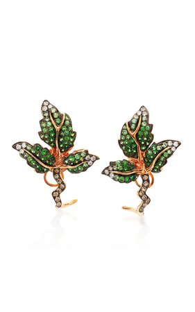 Wendy Yue Foliage Earrings