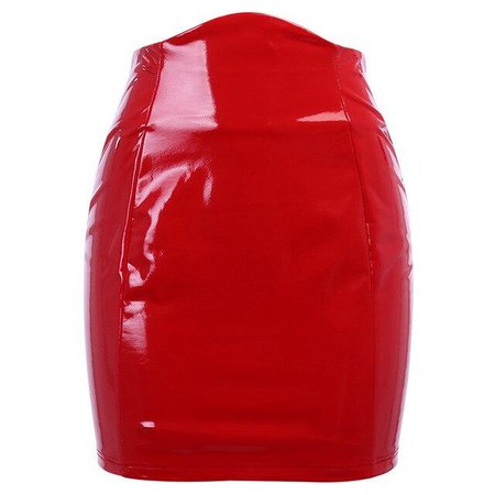 Red Latex Mini Skirt – Own Saviour