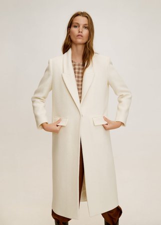 Structured wool coat - Women | Mango USA