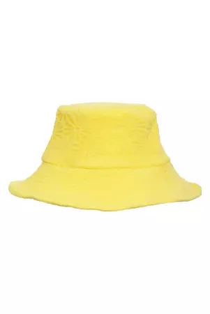 Ellora Bucket Hat in Yellow | For Love & Lemons