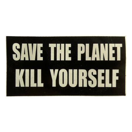 save the planet sticker