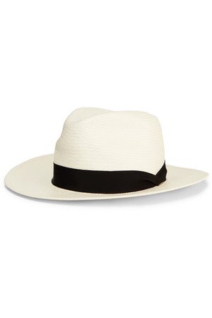 rag & bone | Grosgrain-trimmed straw Panama hat | NET-A-PORTER.COM