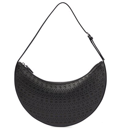 Alaïa - Demi-Lune Small leather shoulder bag | Mytheresa