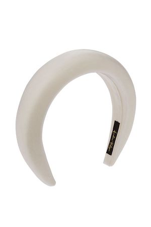 White velvet padded headband – Leontine Vintage