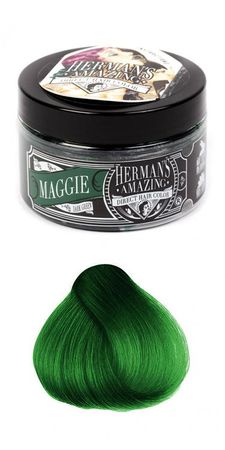 Темно зеленая краска для волос Herman's Amazing Maggie Dark Green Hermans Amazing Maggie Dark Green / Цветная краска для волос