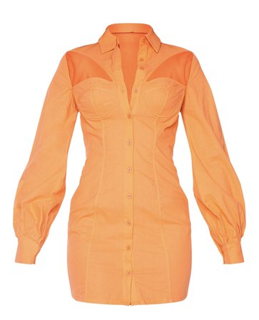 Orange Cut Out Dress