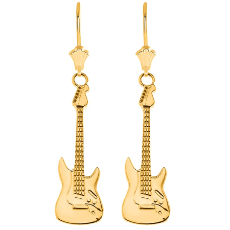 guitar earrings