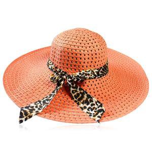 Cappelli Estate- Orange Handcrafted Candy Color Sun Straw Hat with Leo