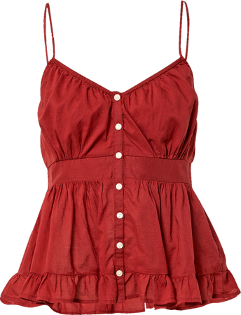 American Eagle red babydoll top