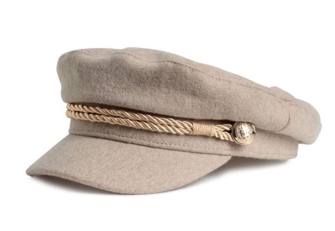 brown baker hat