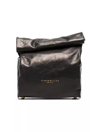 Simon Miller Black Lunchbox 20 Leather Clutch Bag - Farfetch