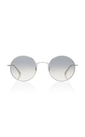 Oliver Peoples THE ROW After Midnight Round Metal Sunglasses