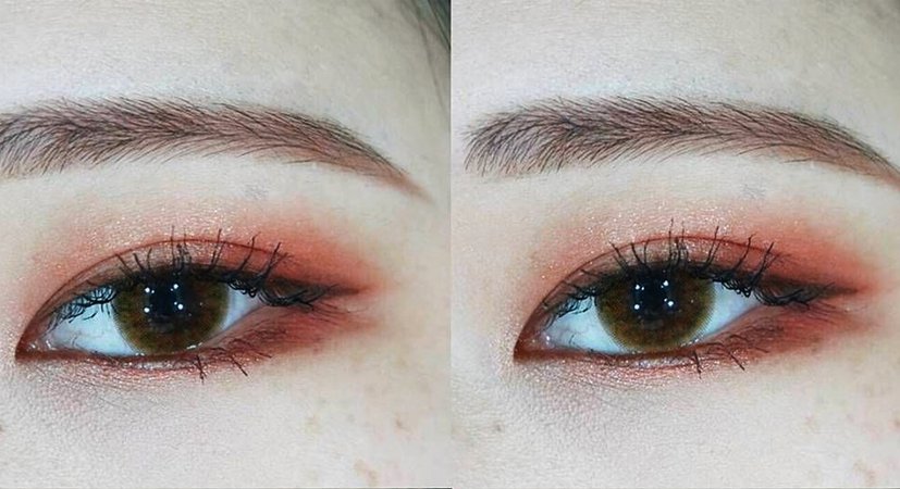 red eye makeup
