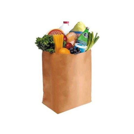Groceries in Brown Paper Bag