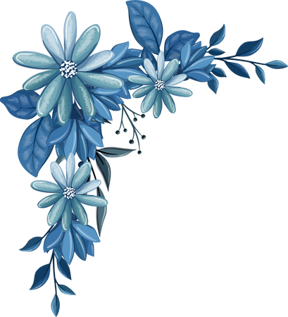 Blue Floral Png background filler Flower Flowers