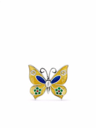 Shop Gucci butterfly stud earrings with Express Delivery - FARFETCH