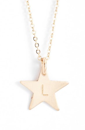 Nashelle 14k-Gold Fill Initial Mini Star Pendant Necklace | Nordstrom