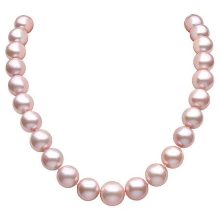 Yoko London pink pearl necklace