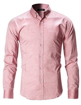 FLATSEVEN Men's Slim Fit Casual Oxford Button Down Shirt at Amazon Men’s Clothing store: