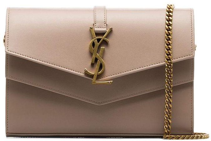 nude Sulpice envelope leather clutch bag