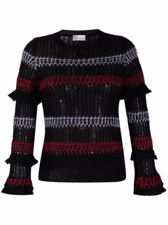 RED Valentino long-sleeve knitted top