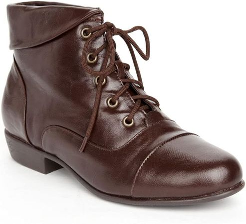 Amazon.com | Comfortview Darcy Bootie | Medium, Wide & Extra Wide Width | Lace-Up Short Ankle Boot | Comfortable Women's Fall & Winter Shoes | Ankle & Bootie
