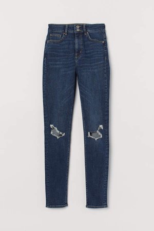 Skinny High Waist Jeans - Blue