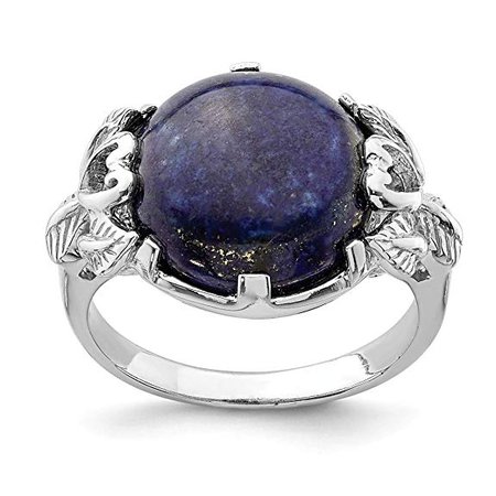 Amazon.com: ICE CARATS 925 Sterling Silver Lapis Lazuli Band Ring Size 6.00 Natural Stone Fine Jewelry Ideal Gifts For Women Gift Set From Heart: Clothing