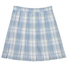 aesthetic blue plaid skirt - Google Search