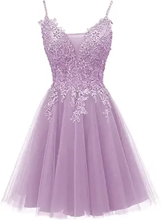 Amazon.com : Short Purple Prom Dress