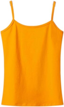 HFENGKG Spring Summer Tank Tops for Women Sleeveless Big Size T Shirt Ladies Solid Vest Spaghetti Strap Female Camisole at Amazon Women’s Clothing store