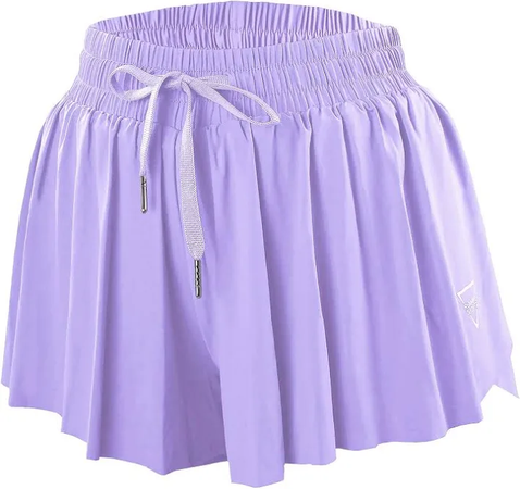 purple butterfly shorts