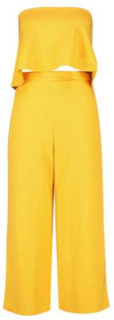 PrettyLittleThing Yellow Jumpsuit
