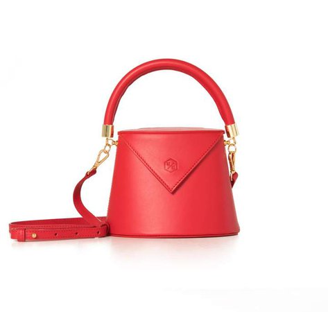 Nina Hauzer The Bianca Bucket Red Bag