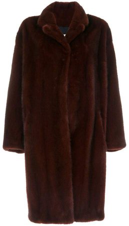 Sprung Frères oversized mink fur coat