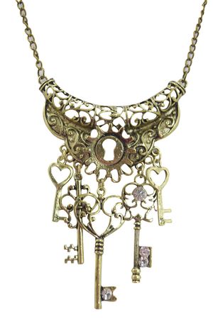 Steampunk Vintage Key To Your Heart Antique Keys Cog Charm Pirate Keys Necklace | eBay
