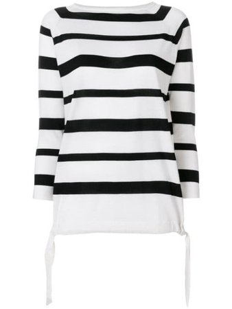 Moncler Striped Boat Neck Sweater | Farfetch.com