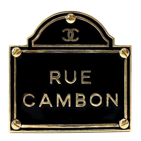 CHANEL CC Rue Cambon Brooch For Sale at 1stDibs