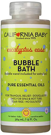 Amazon.com: California Baby Eucalyptus Ease Bubble Bath - 13 oz: Health & Personal Care