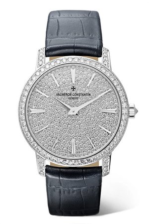 Vacheron Constantin | Traditionelle 33mm small 18-karat white gold, alligator and diamond watch | NET-A-PORTER.COM