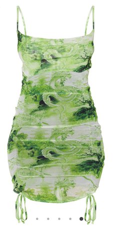 PLT lime dragon dress