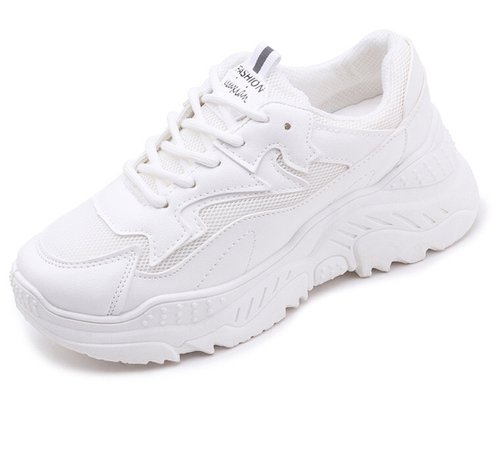 white chunky shoes