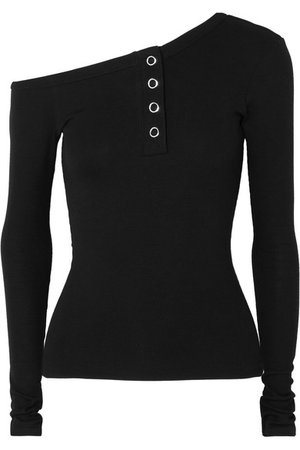 The Line By K | Harley off-the-shoulder ribbed-jersey top | NET-A-PORTER.COM