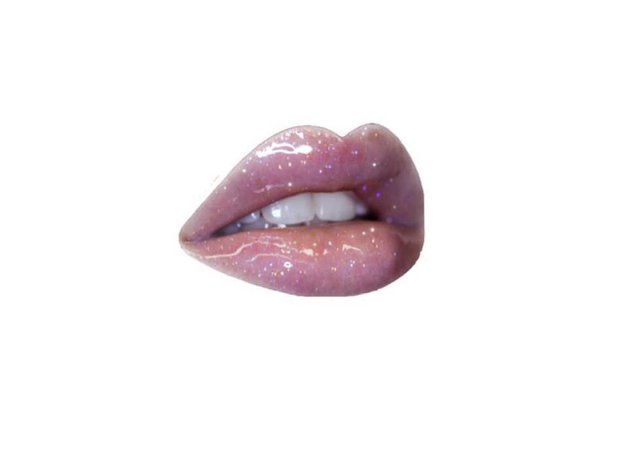 glittery lips
