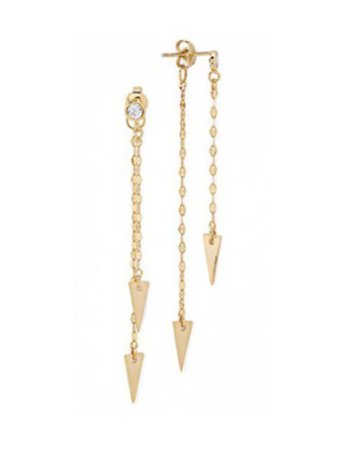 Gold arrow earrings
