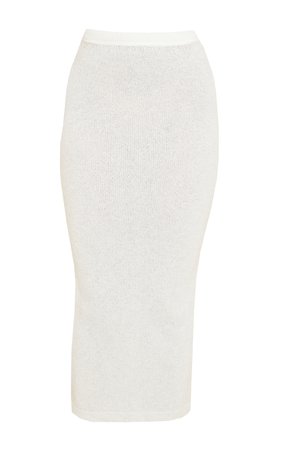 Cream Boucle Soft Knit Maxi Skirt | Knitwear | PrettyLittleThing USA