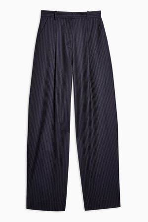 **Wool Pinstripe Peg Trousers by Topshop Boutique | Topshop